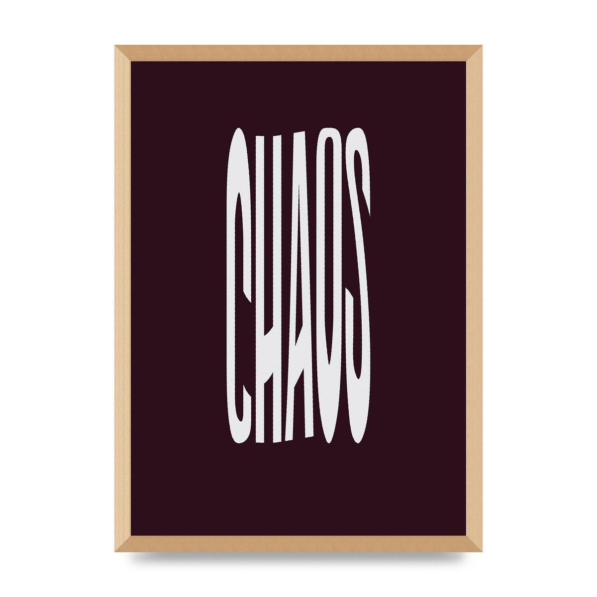 Chaos Wavy Motivational Art For The Home - A2 framed