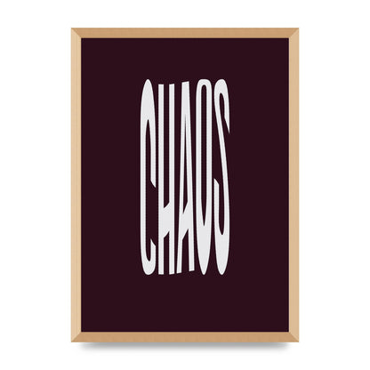 Chaos Wavy Motivational Art For The Home - A2 framed