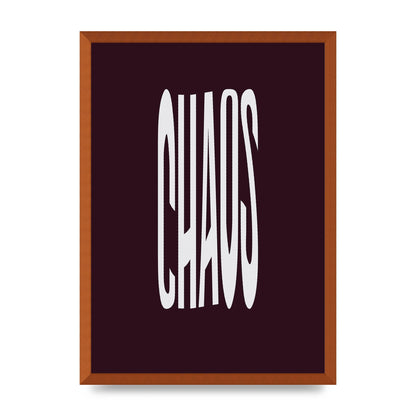 Chaos Wavy Motivational Art For The Home - A2 framed