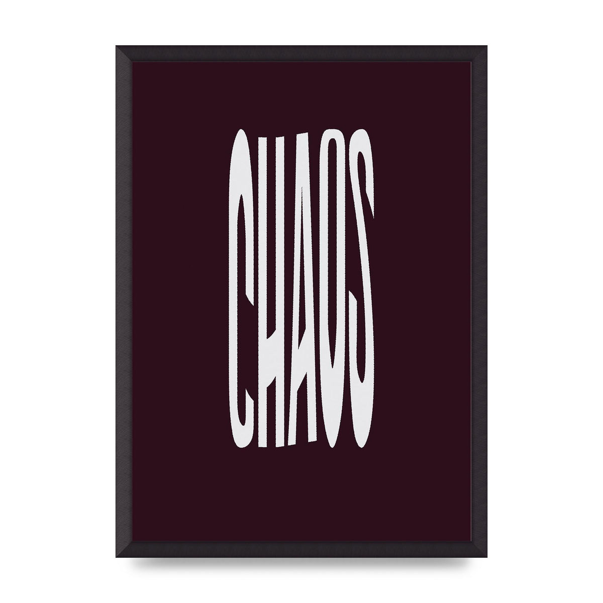 Chaos Wavy Motivational Art For The Home - A2 framed