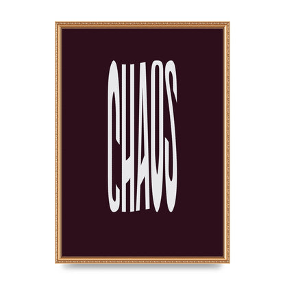 Chaos Wavy Motivational Art For The Home - A2 framed