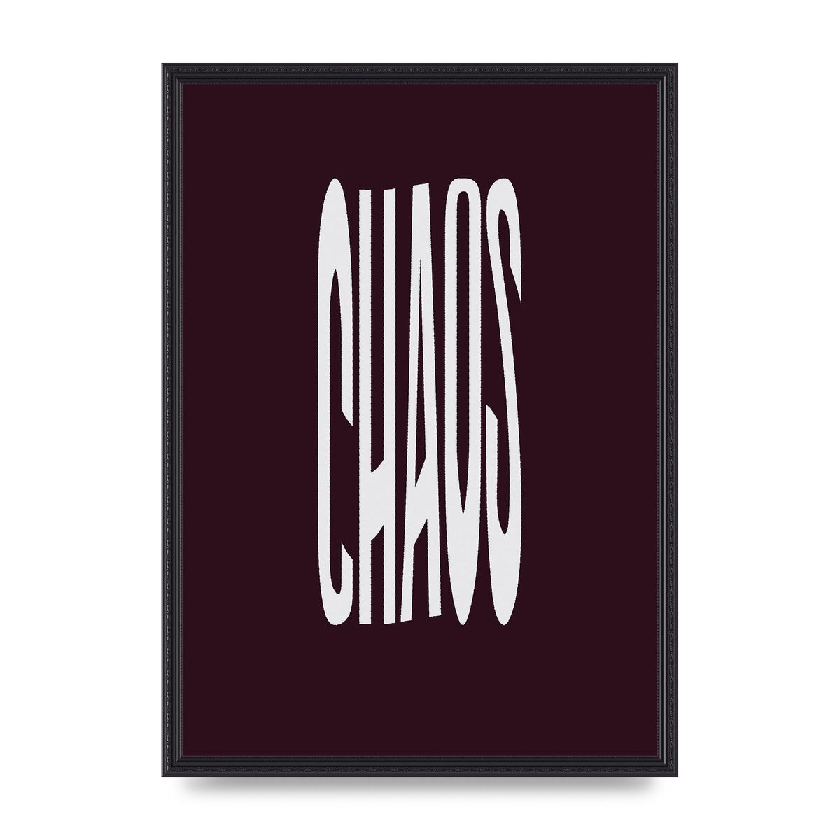 Chaos Wavy Motivational Art For The Home - A2 framed