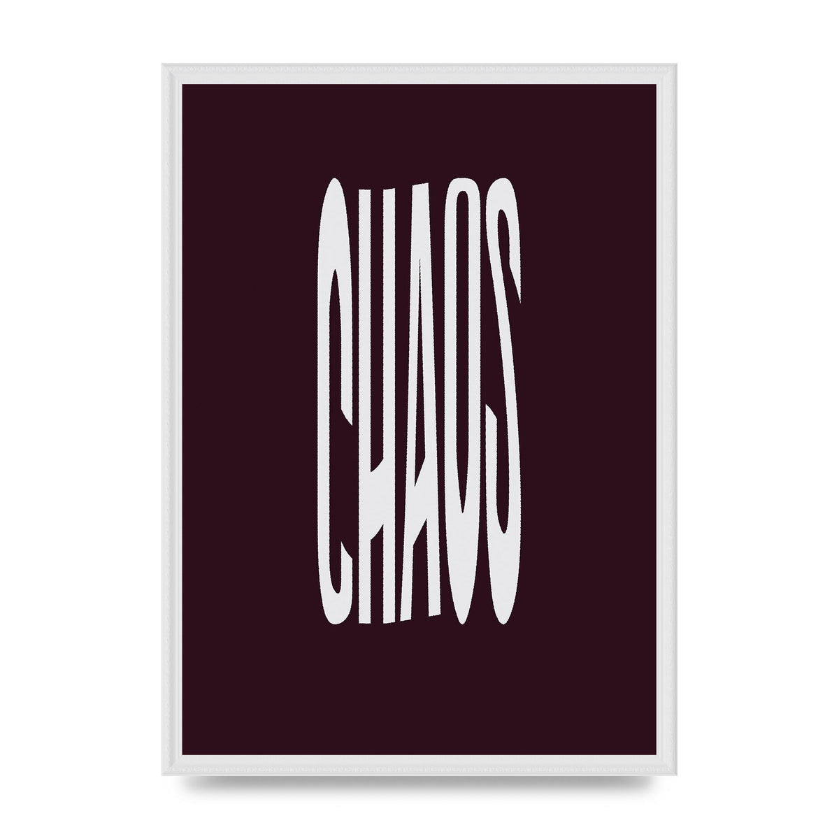 Chaos Wavy Motivational Art For The Home - A2 framed
