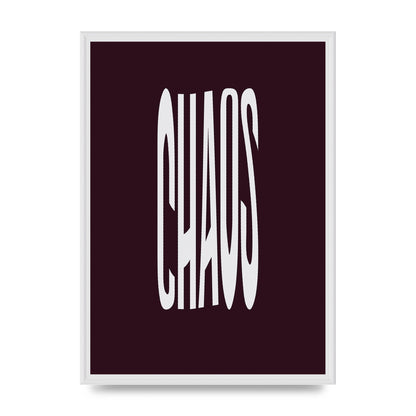 Chaos Wavy Motivational Art For The Home - A2 framed