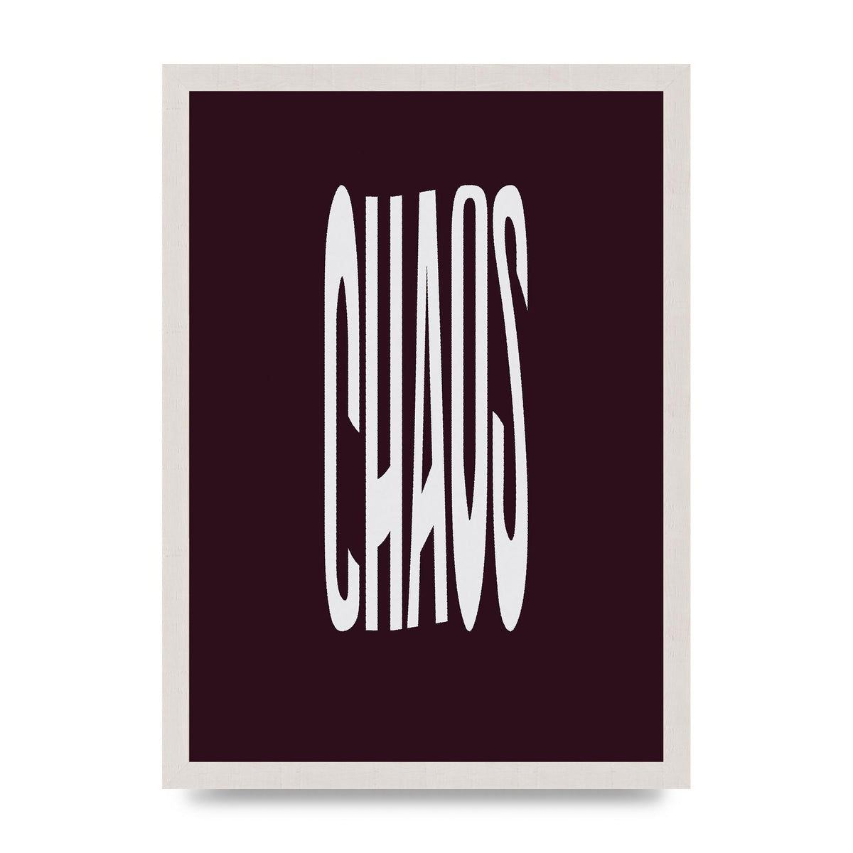 Chaos Wavy Motivational Art For The Home - A3 framed