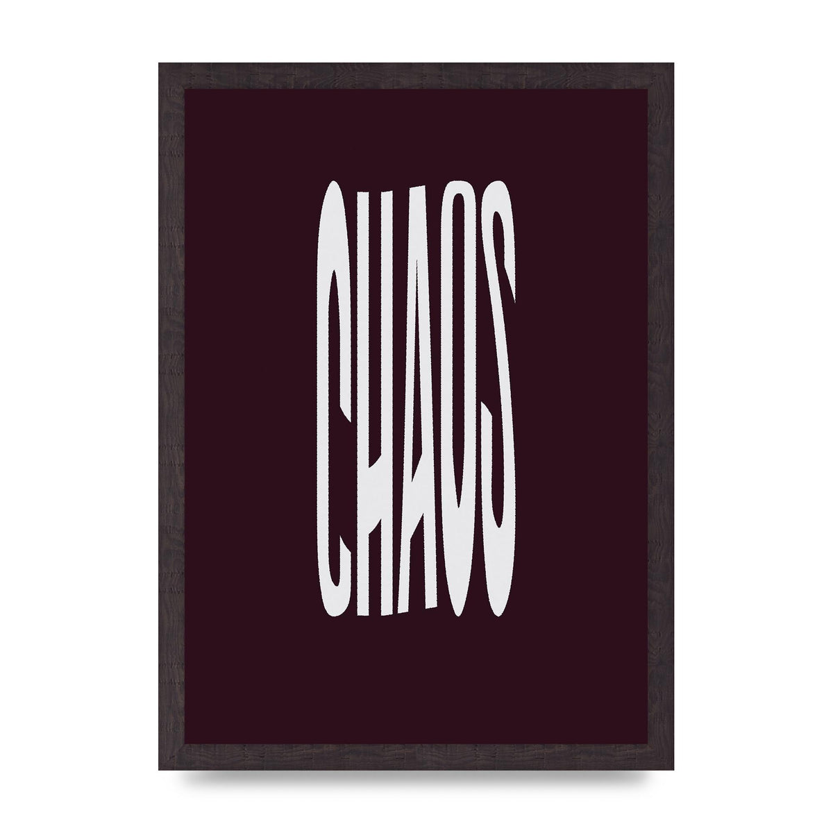 Chaos Wavy Motivational Art For The Home - A3 framed