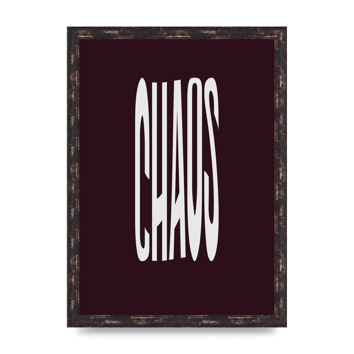 Chaos Wavy Motivational Art For The Home - A3 framed