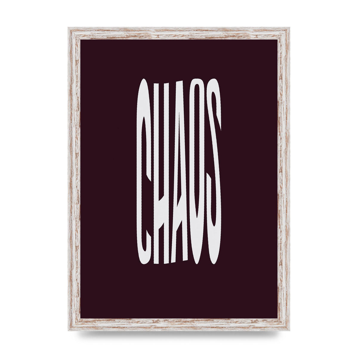 Chaos Wavy Motivational Art For The Home - A3 framed
