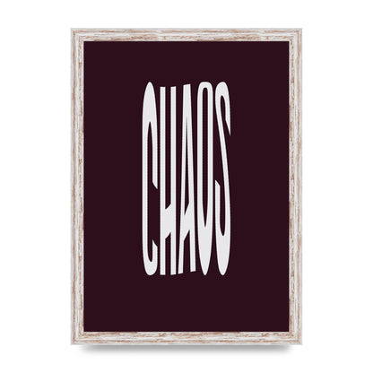 Chaos Wavy Motivational Art For The Home - A3 framed