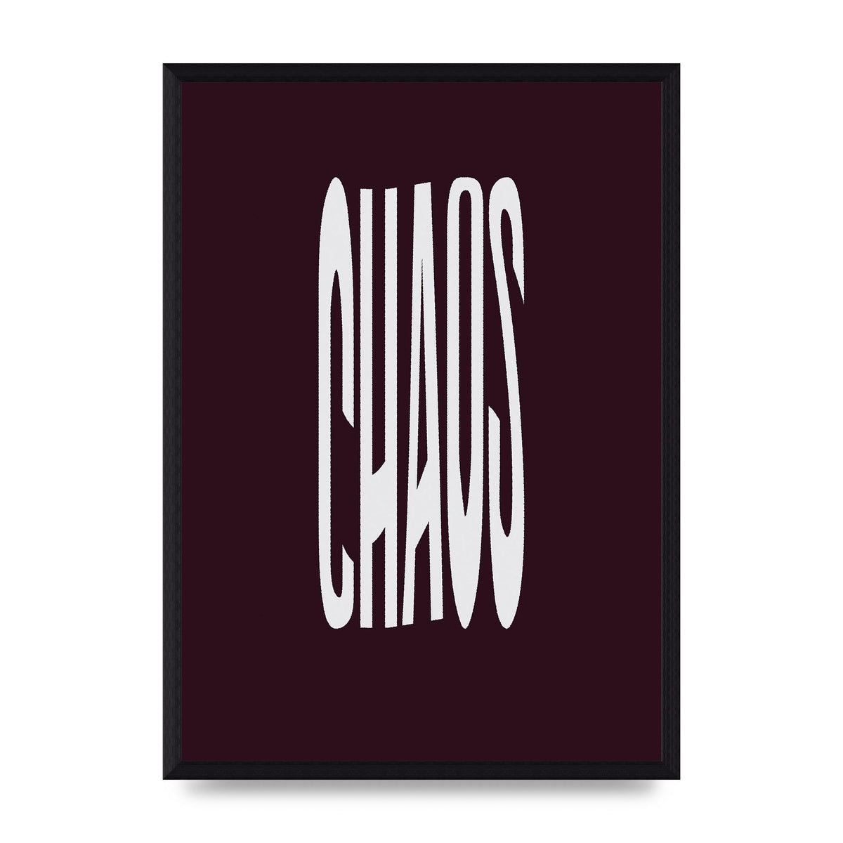 Chaos Wavy Motivational Art For The Home - A3 framed