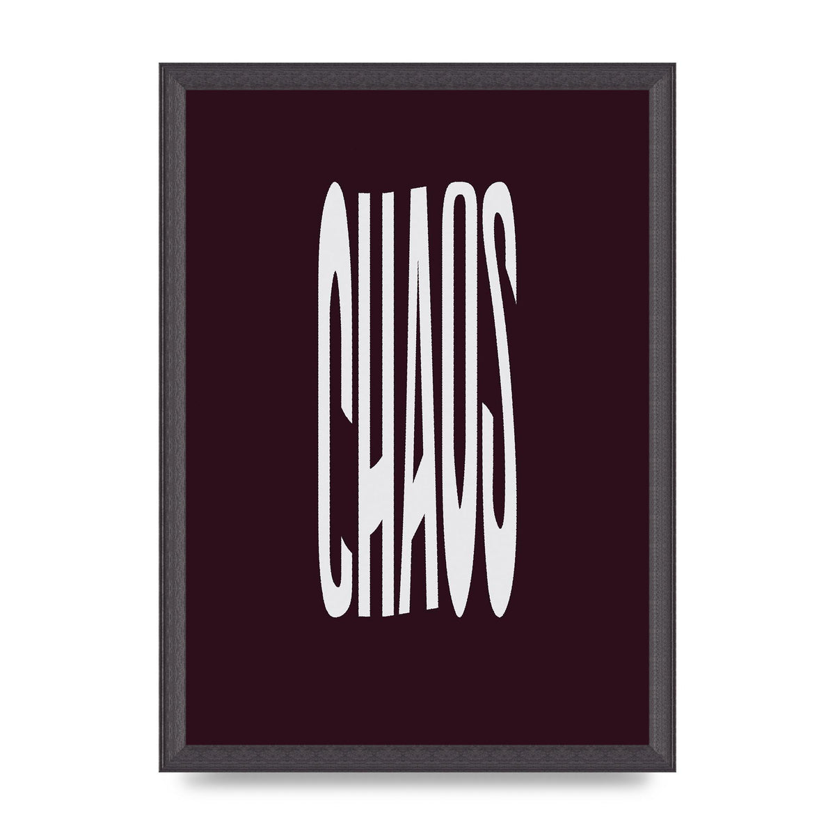 Chaos Wavy Motivational Art For The Home - A3 framed