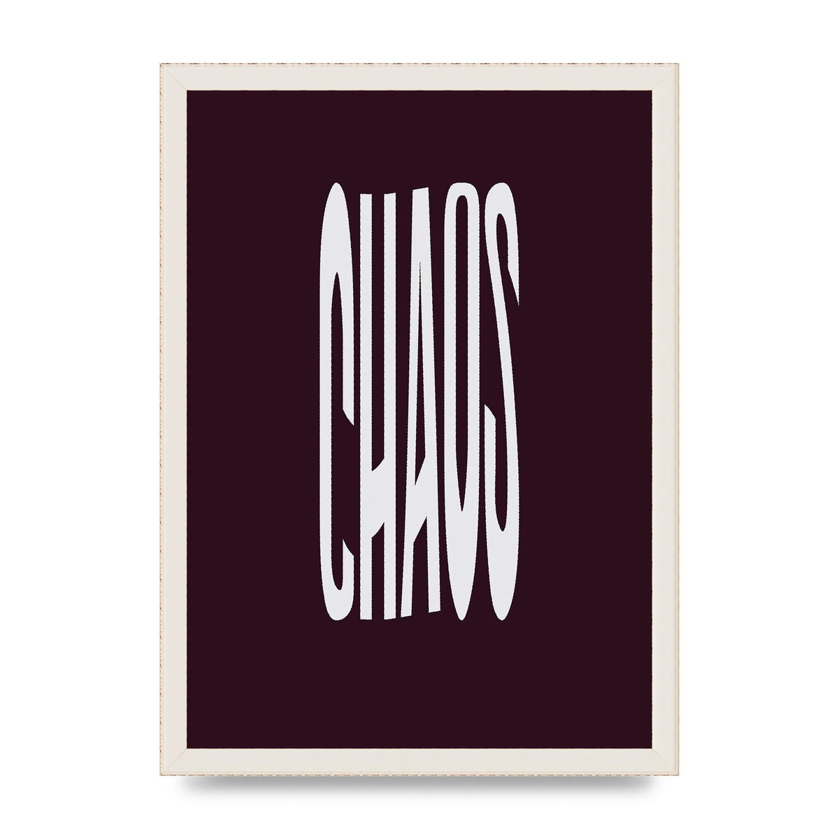 Chaos Wavy Motivational Art For The Home - A3 framed