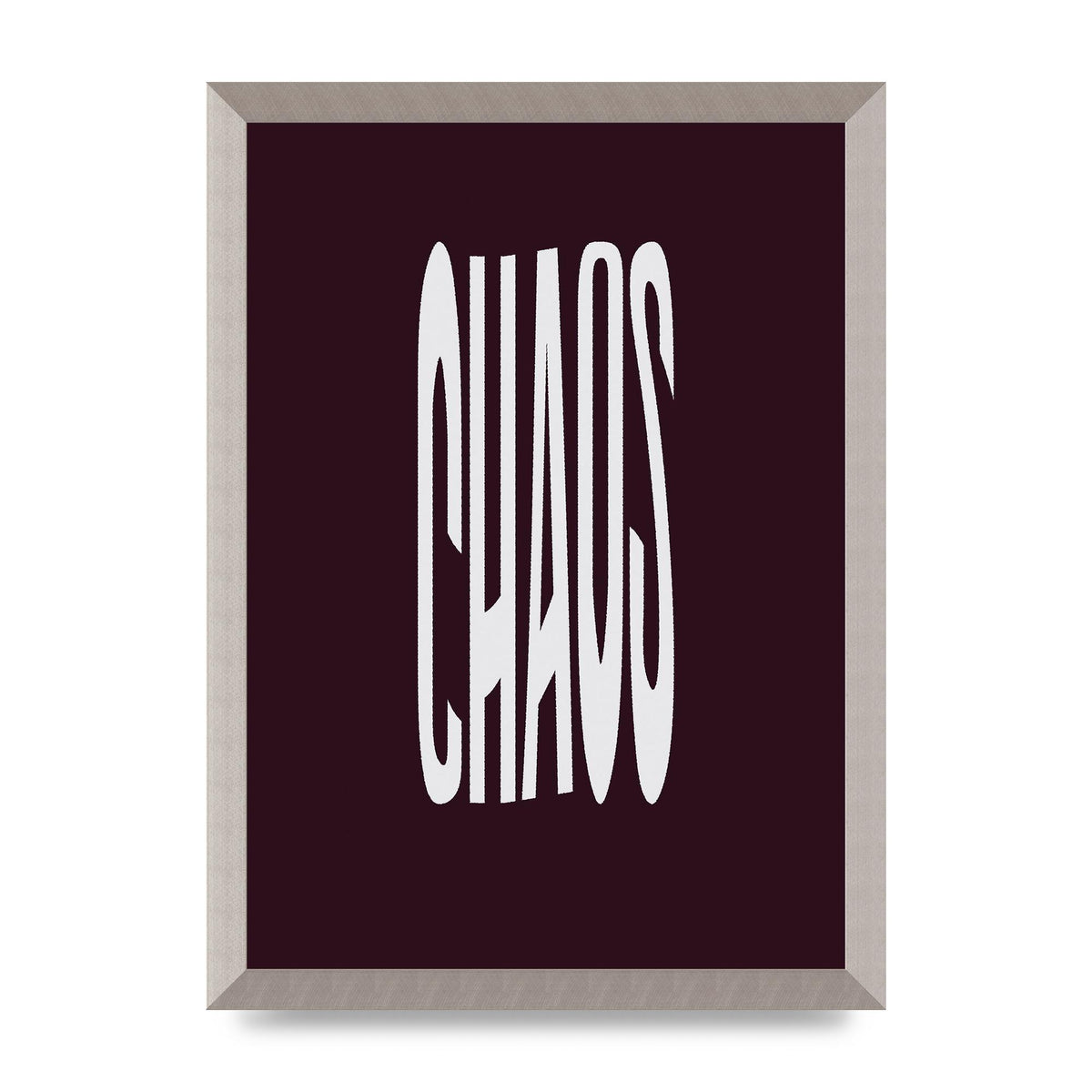 Chaos Wavy Motivational Art For The Home - A3 framed