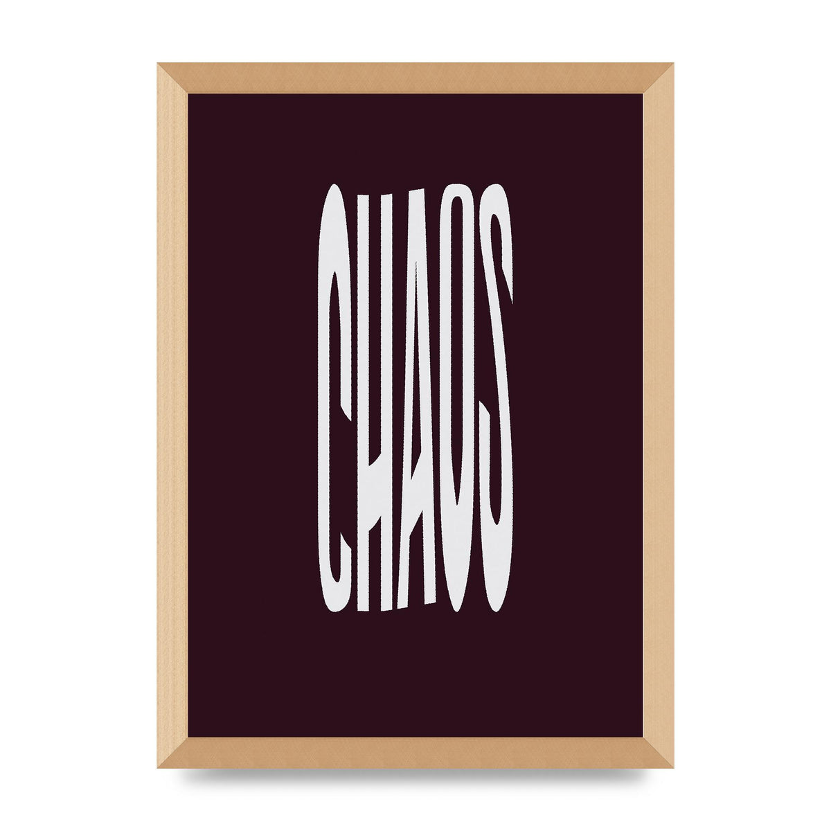 Chaos Wavy Motivational Art For The Home - A3 framed