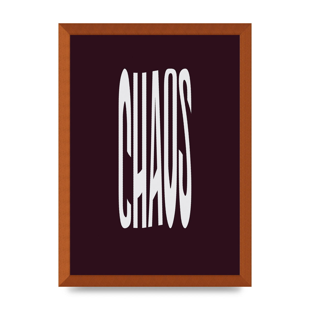 Chaos Wavy Motivational Art For The Home - A3 framed