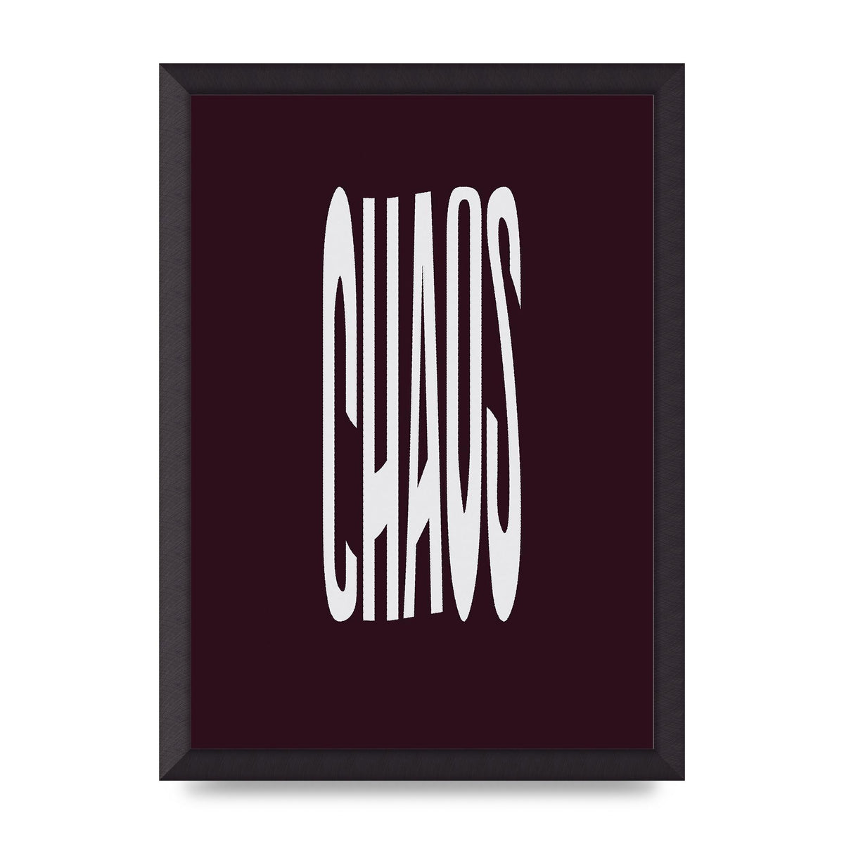 Chaos Wavy Motivational Art For The Home - A3 framed