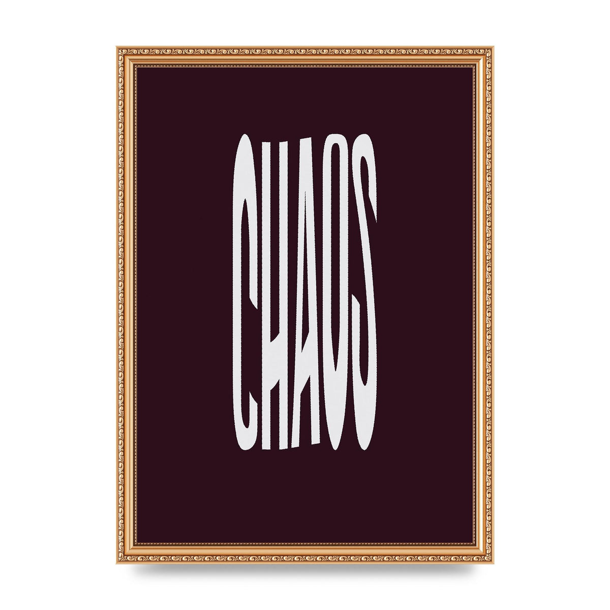 Chaos Wavy Motivational Art For The Home - A3 framed