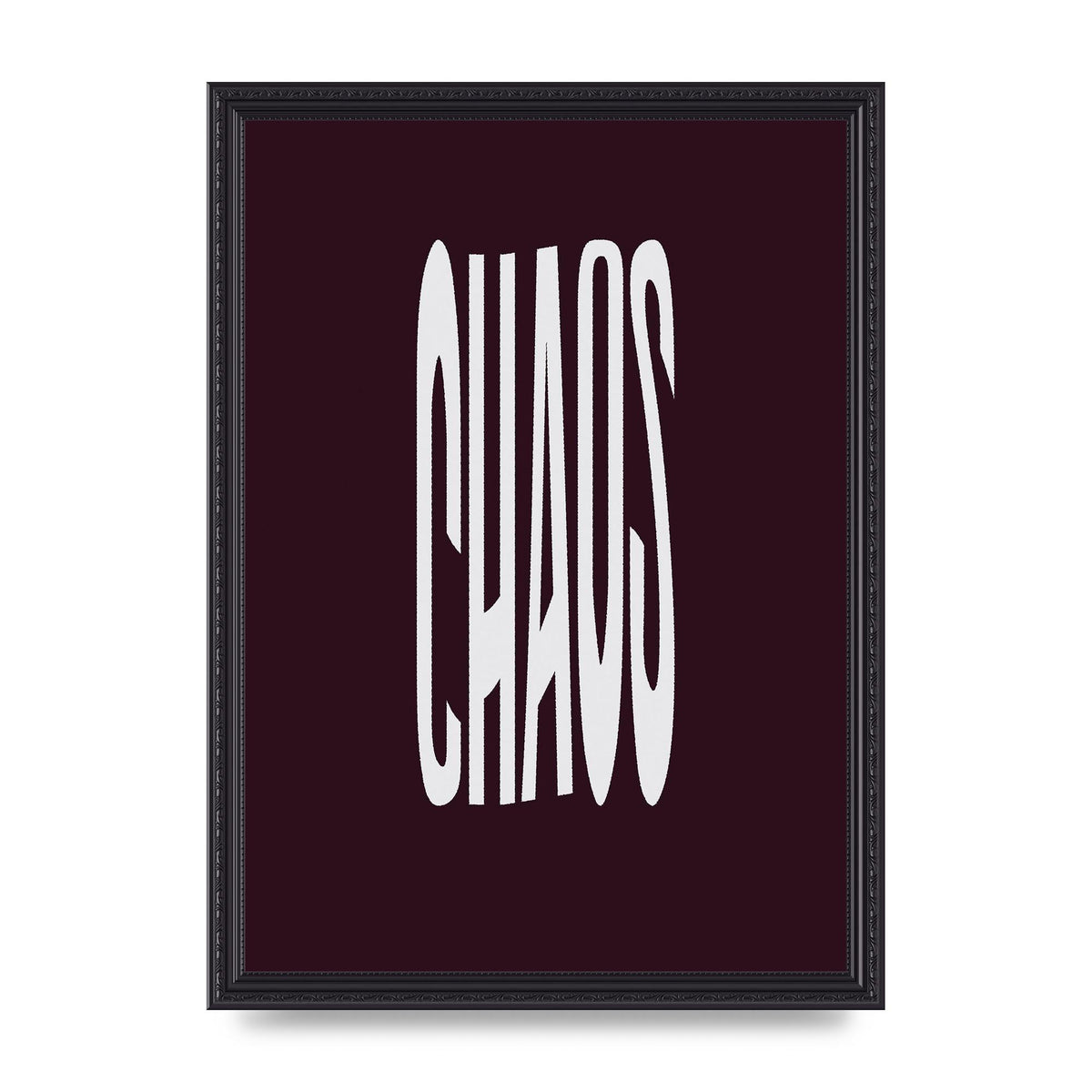 Chaos Wavy Motivational Art For The Home - A3 framed