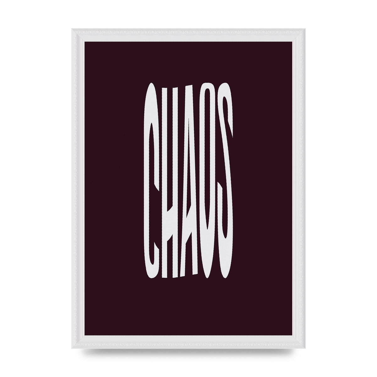 Chaos Wavy Motivational Art For The Home - A3 framed