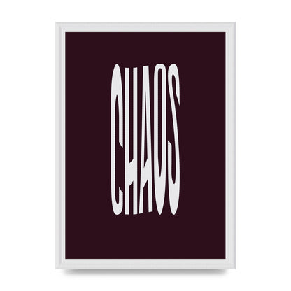 Chaos Wavy Motivational Art For The Home - A3 framed