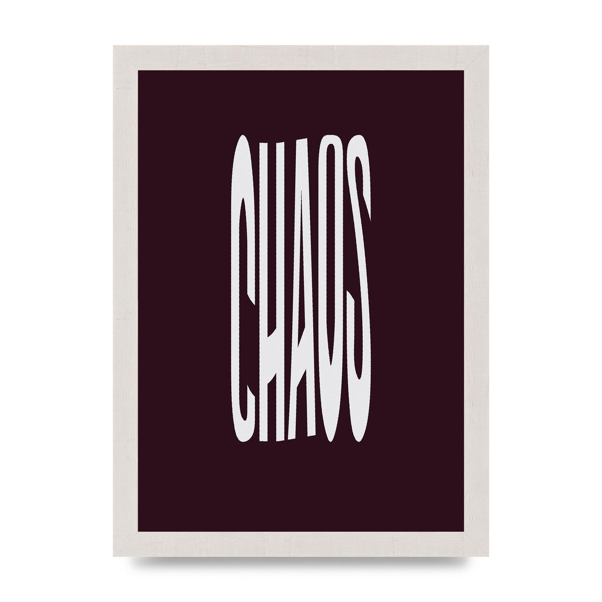 Chaos Wavy Motivational Art For The Home - A4 framed
