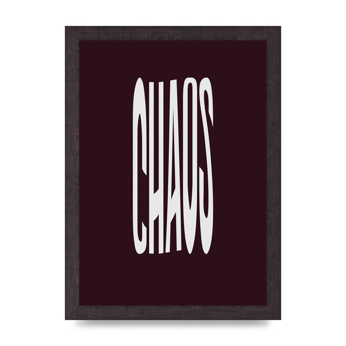 Chaos Wavy Motivational Art For The Home - A4 framed