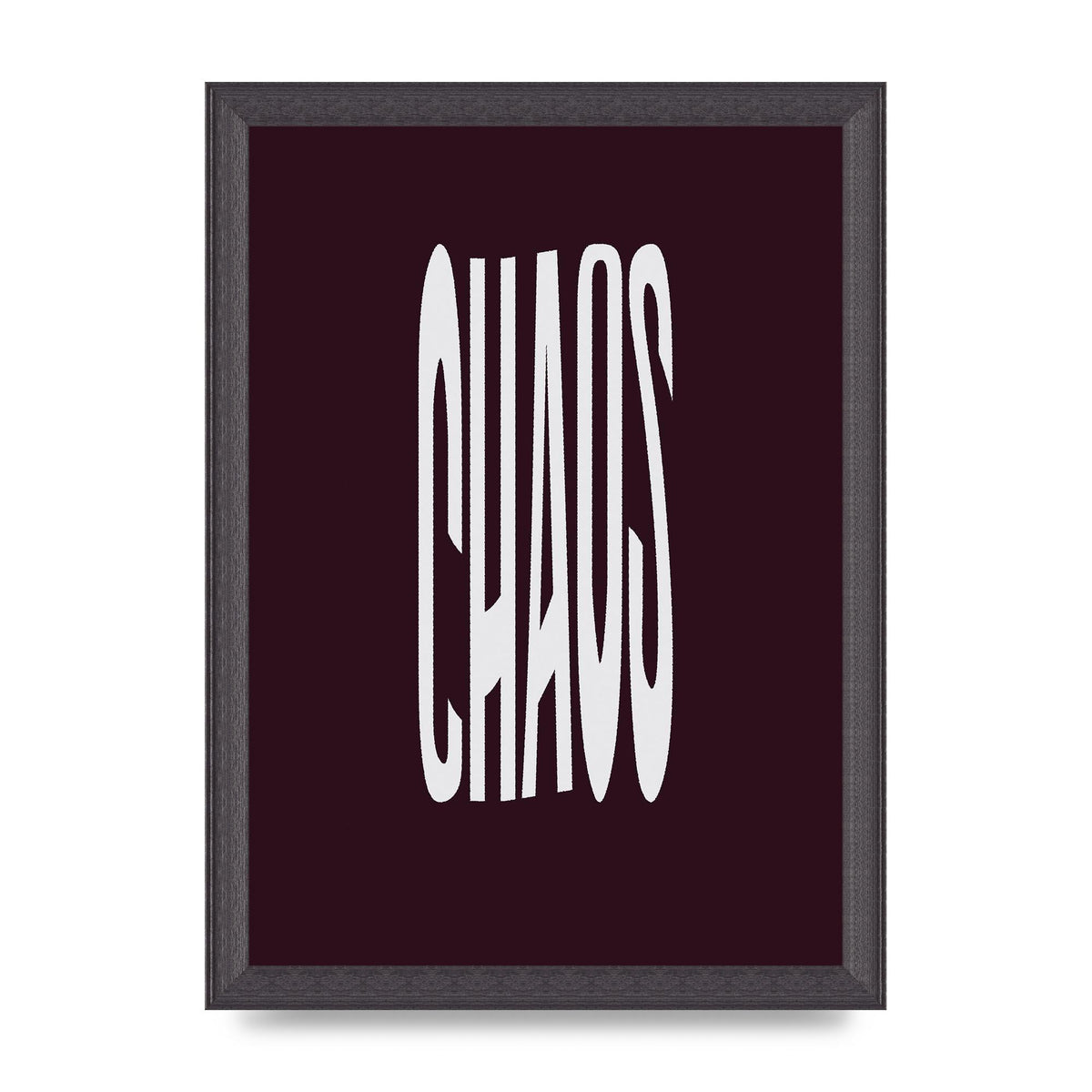 Chaos Wavy Motivational Art For The Home - A4 framed