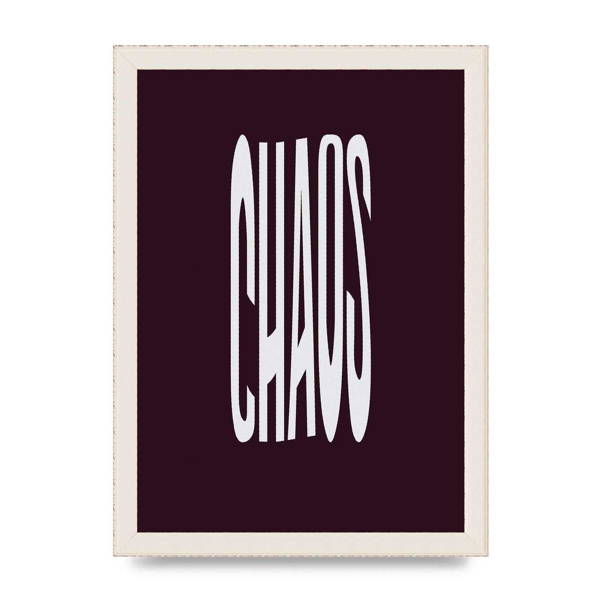 Chaos Wavy Motivational Art For The Home - A4 framed