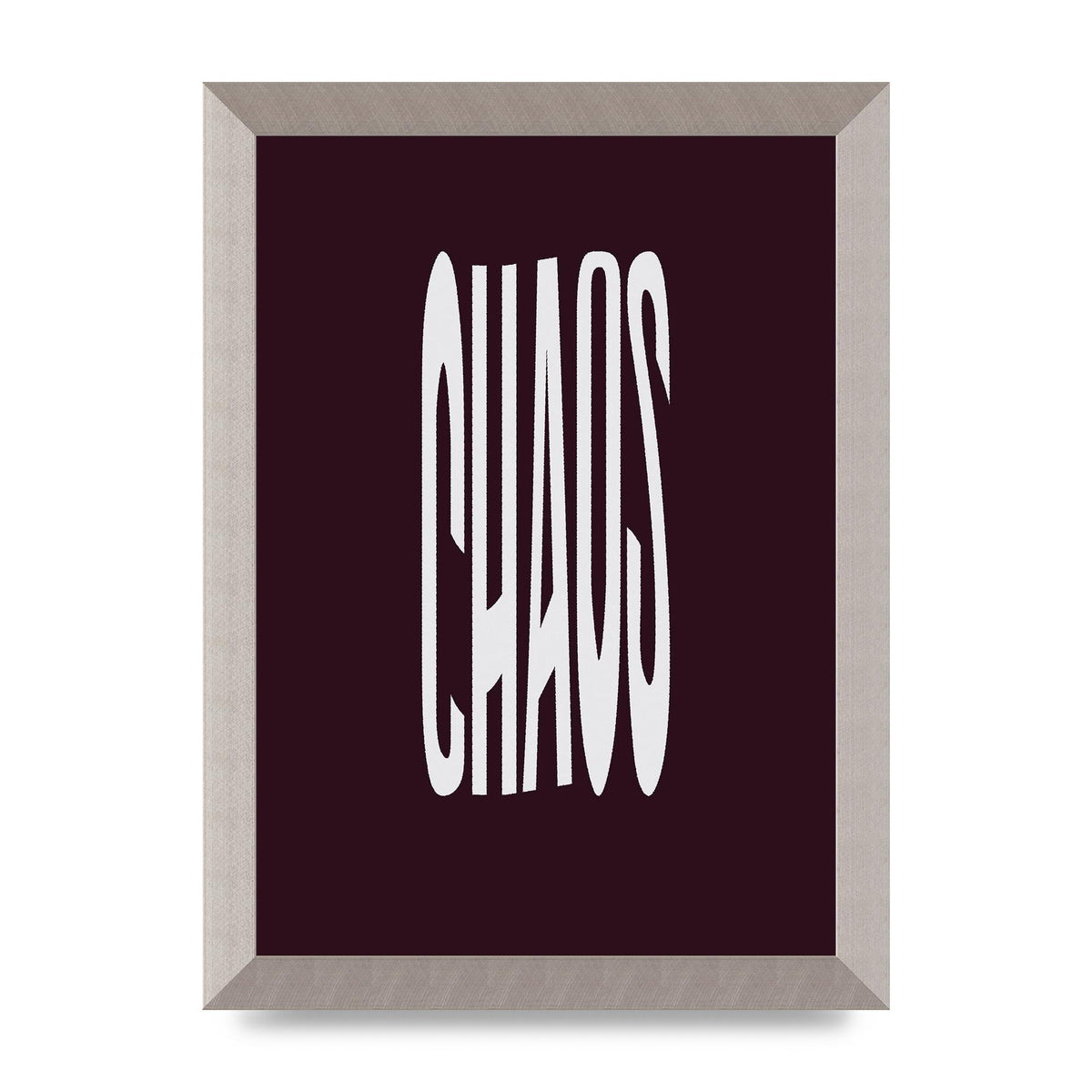 Chaos Wavy Motivational Art For The Home - A4 framed