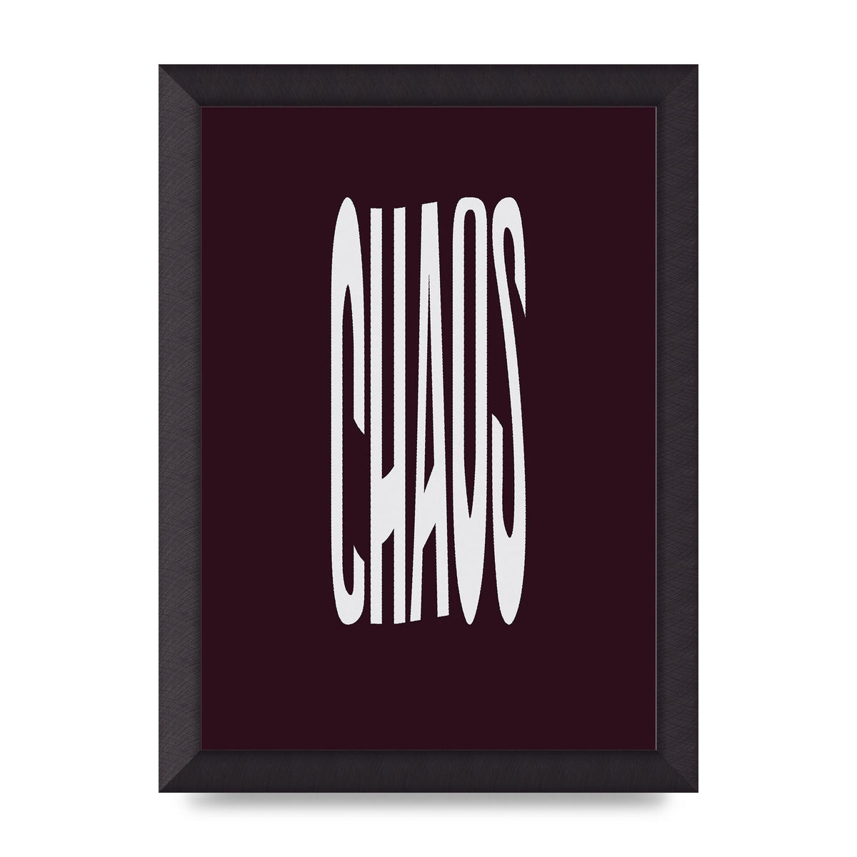 Chaos Wavy Motivational Art For The Home - A4 framed