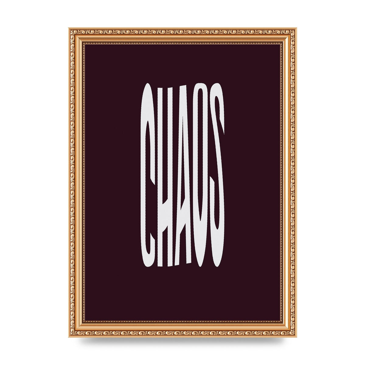 Chaos Wavy Motivational Art For The Home - A4 framed