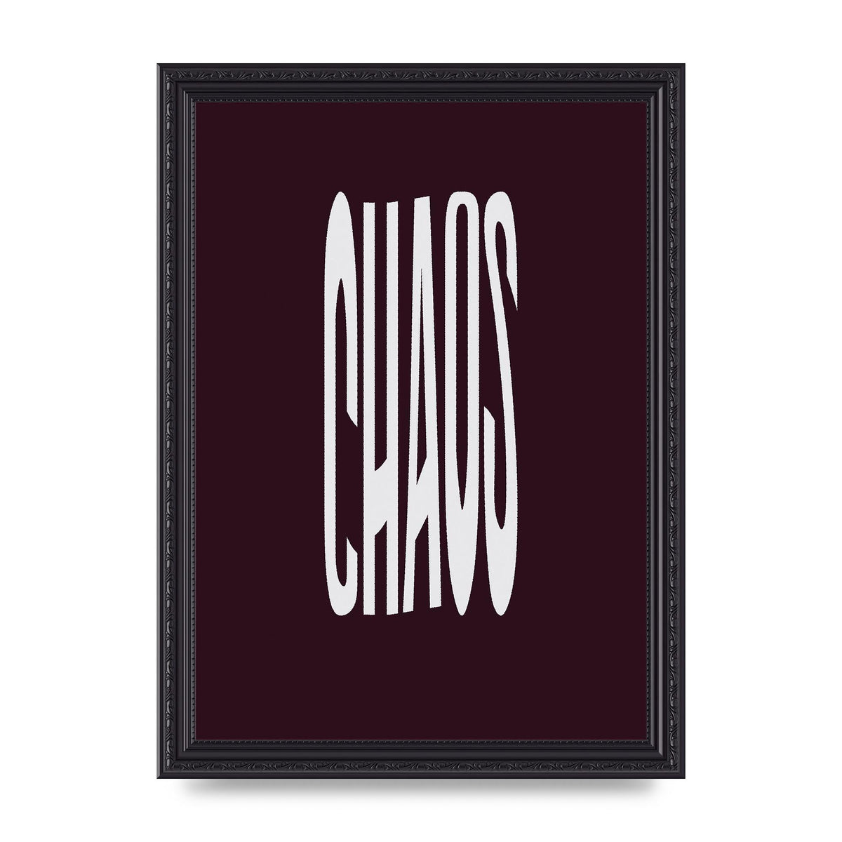 Chaos Wavy Motivational Art For The Home - A4 framed