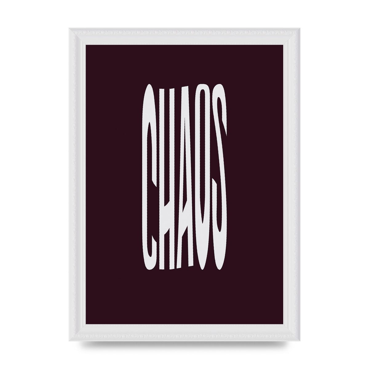 Chaos Wavy Motivational Art For The Home - A4 framed