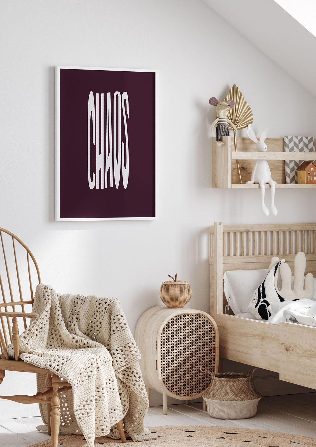 Chaos Wavy Motivational Art For The Home - nursery 1