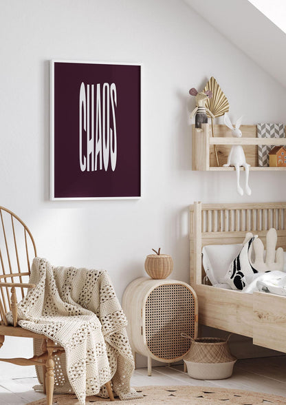 Chaos Wavy Motivational Art For The Home - nursery 1
