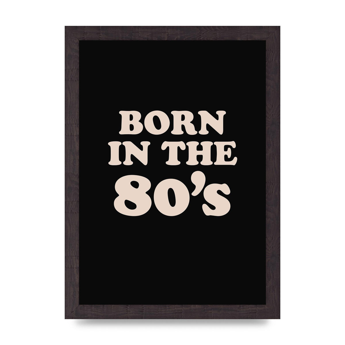 Born In The 80's" Printed Poster - A4 framed