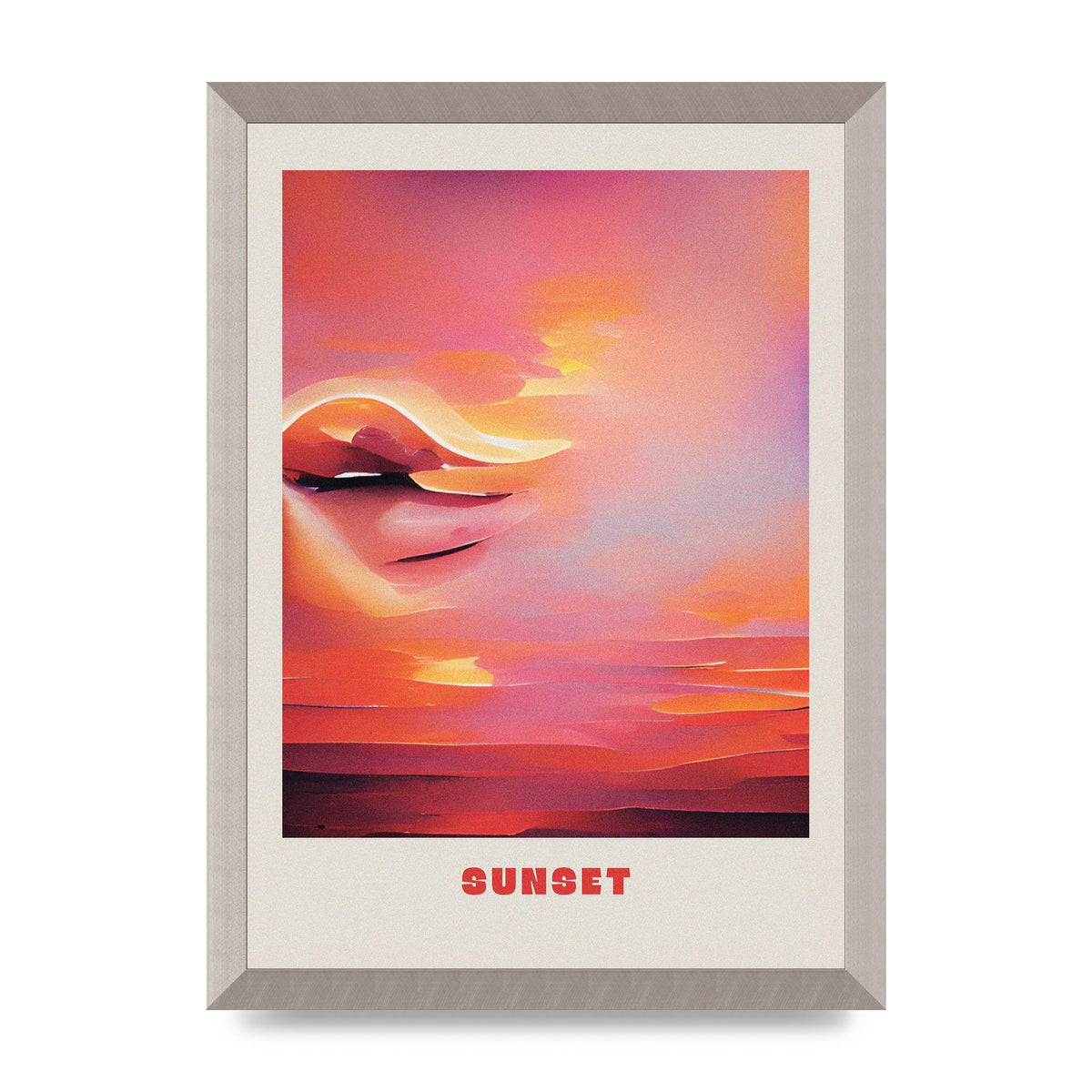 Painted Sunset One Art For The Home - A3 framed