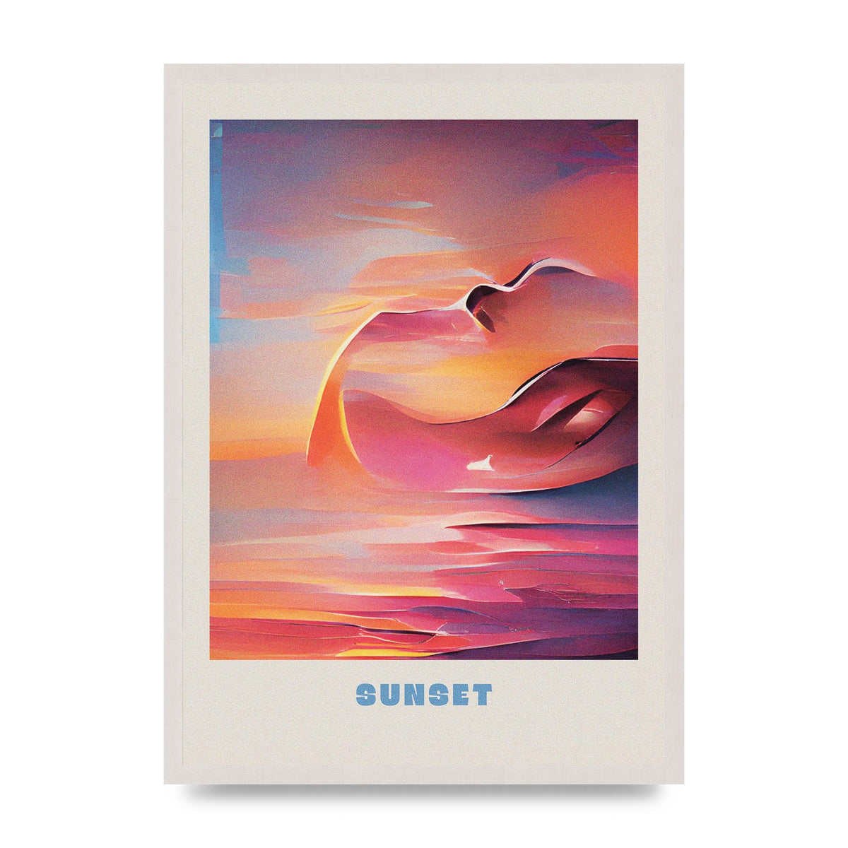 Painted Sunset Three Wall Art - A2 framed