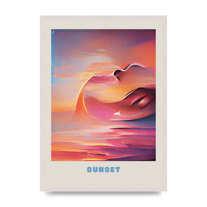 Painted Sunset Three Wall Art - A2 framed