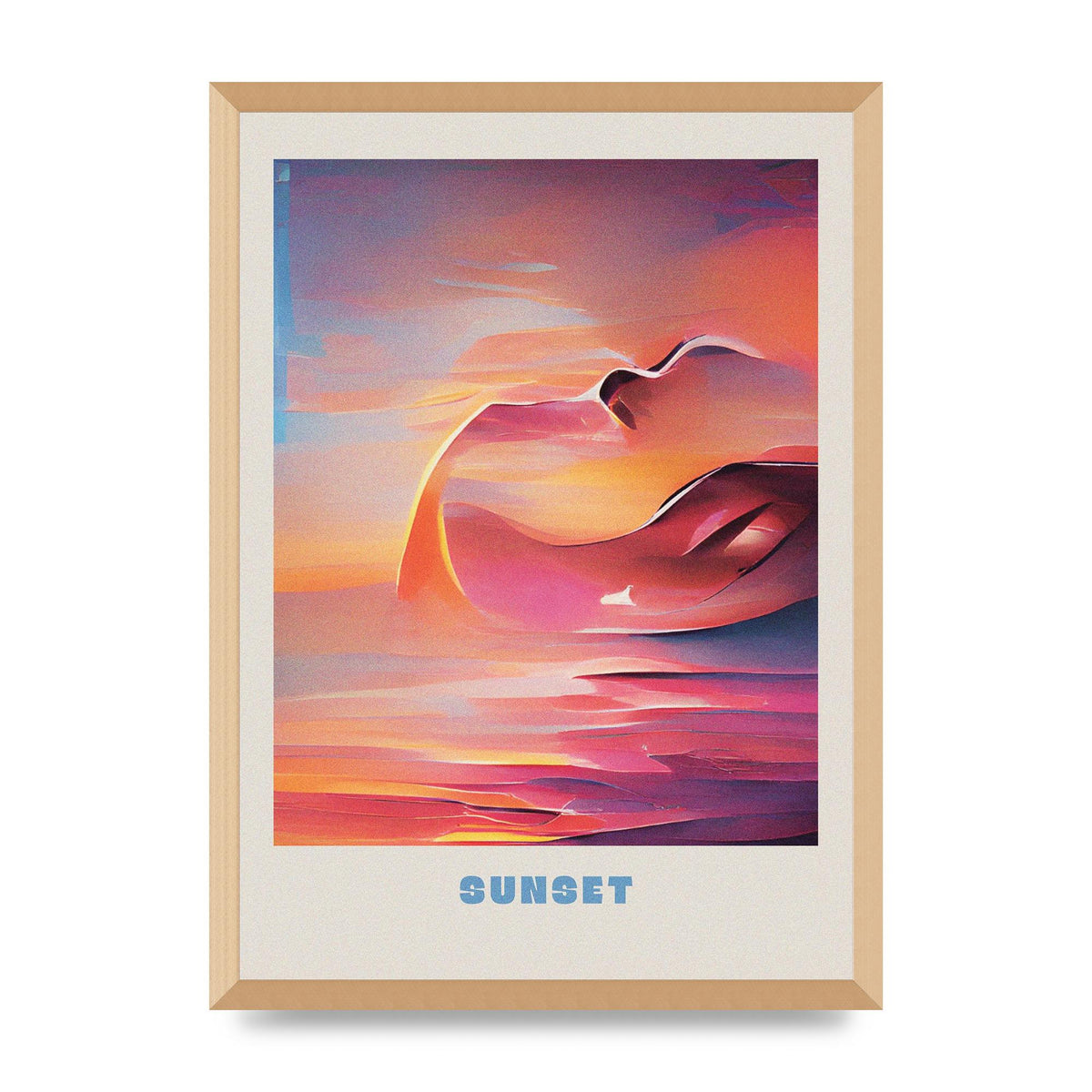 Painted Sunset Three Wall Art - A2 framed