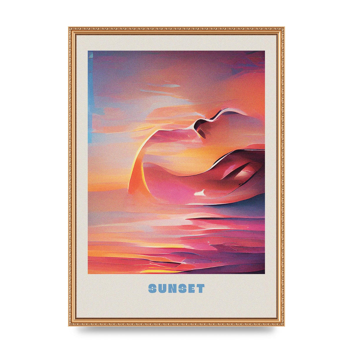 Painted Sunset Three Wall Art - A2 framed