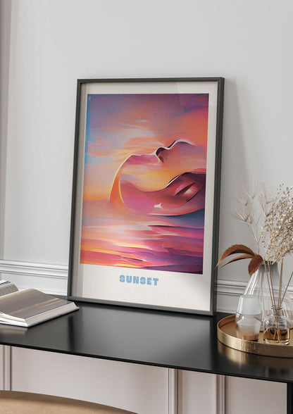 Painted Sunset Three Wall Art - living room 4