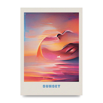 Painted Sunset Three Wall Art - unframed print