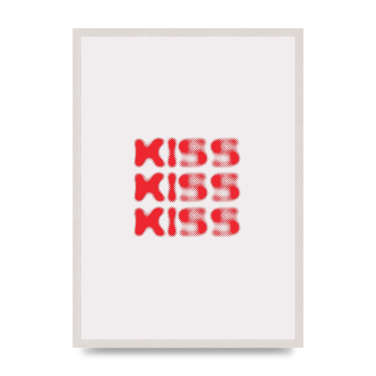 Kiss Kiss Kiss" Art For The Home - A2 framed