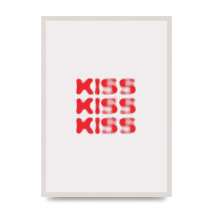 Kiss Kiss Kiss" Art For The Home - A2 framed