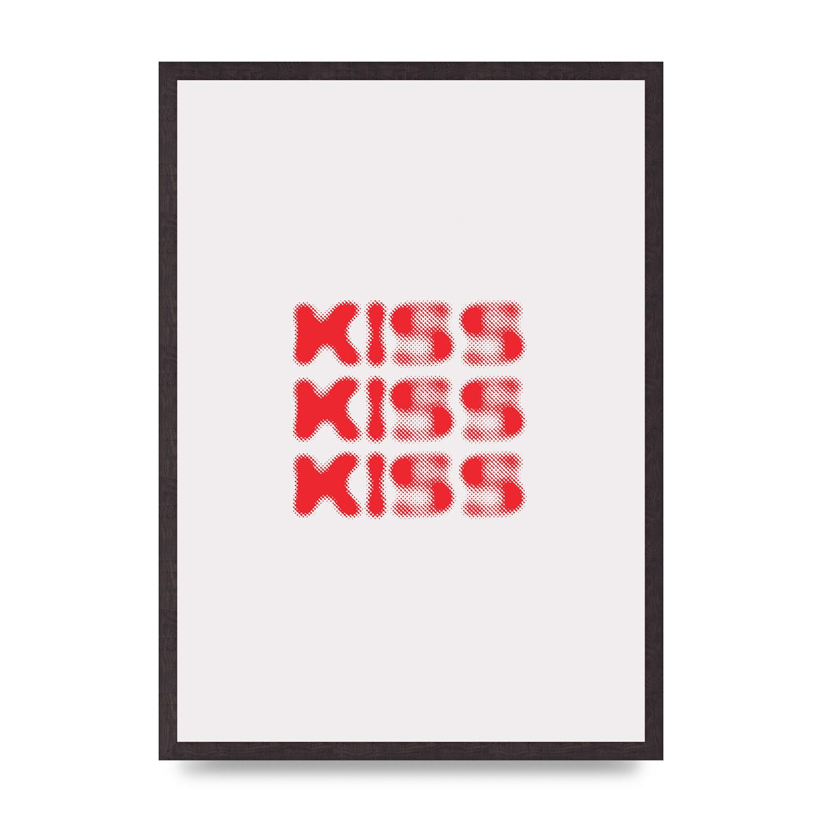 Kiss Kiss Kiss" Art For The Home - A2 framed