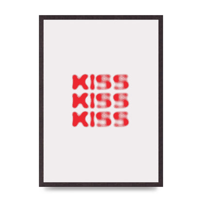 Kiss Kiss Kiss" Art For The Home - A2 framed