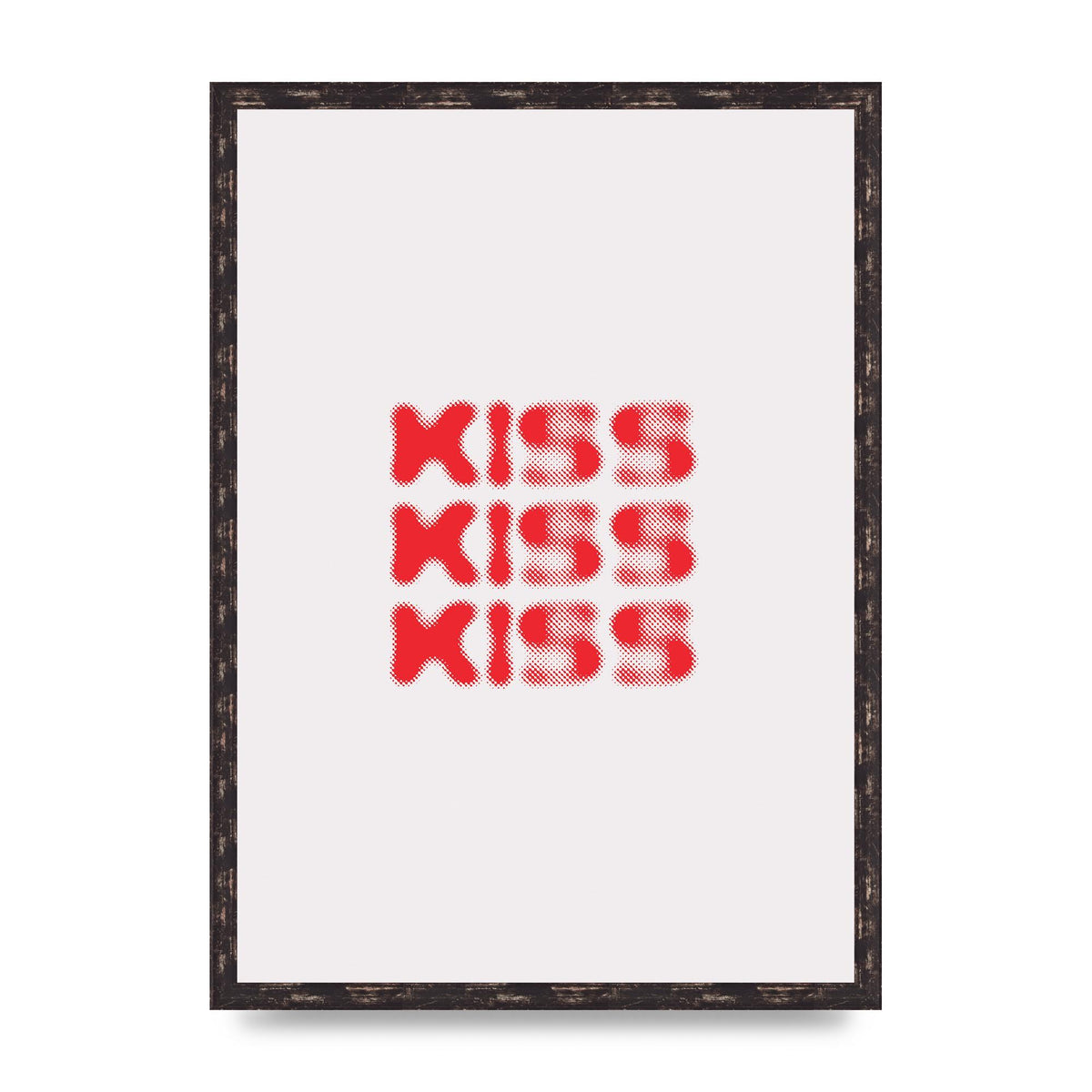 Kiss Kiss Kiss" Art For The Home - A2 framed