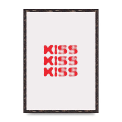 Kiss Kiss Kiss" Art For The Home - A2 framed