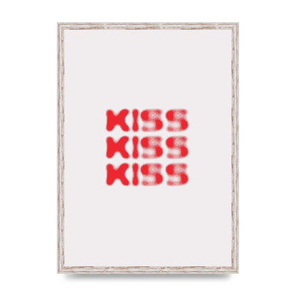 Kiss Kiss Kiss" Art For The Home - A2 framed